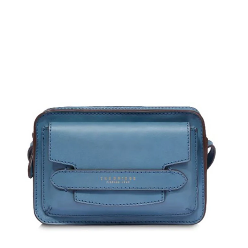 Borsa Donna Camera Case a Tracolla THE BRIDGE linea Lucrezia in Pelle color Sky
