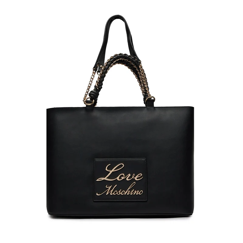 Shopping Bag a Mano e a Spalla LOVE MOSCHINO linea Lovely Love Nero
