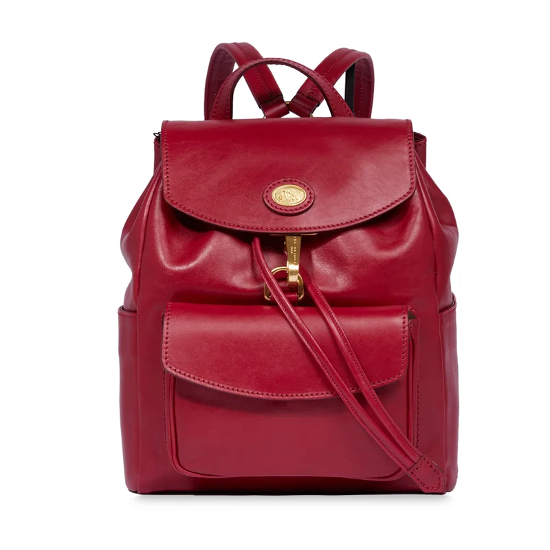 Zaino Donna con Pattina THE BRIDGE linea Story in Pelle Rosso Berry