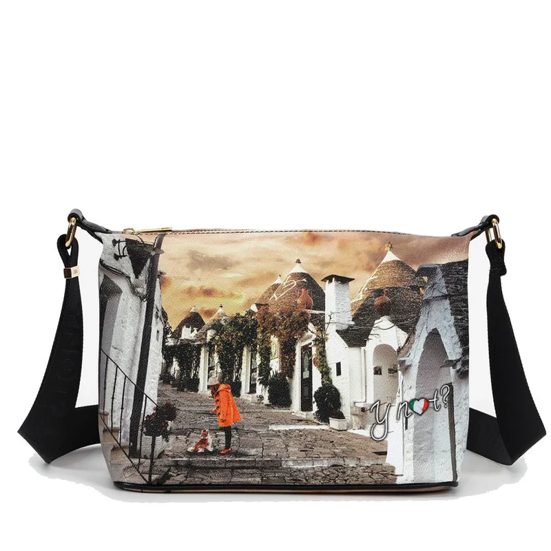 Borsa Donna Hobo Y NOT a Tracolla YES-592 Life in Trulli