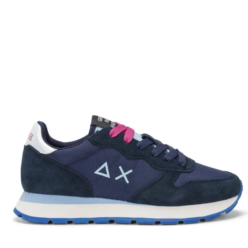 Scarpe Donna Sun68 Sneakers Ally Nylon Solid Colore Navy Blue - Z44201