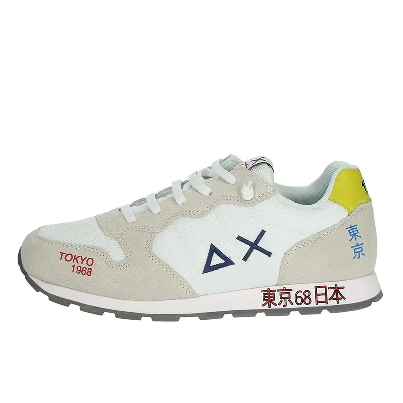 Scarpe Bambino SUN 68 Sneakers Boy's Tom Japan Print Bianco
