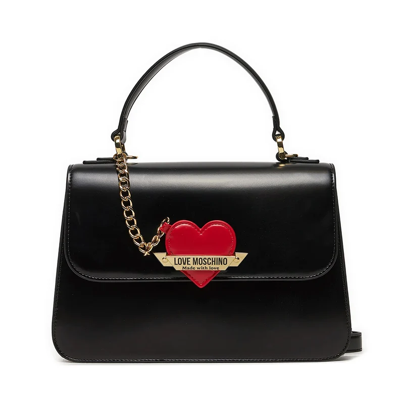Borsa Donna a Mano LOVE MOSCHINO linea Made With Love colore Nero