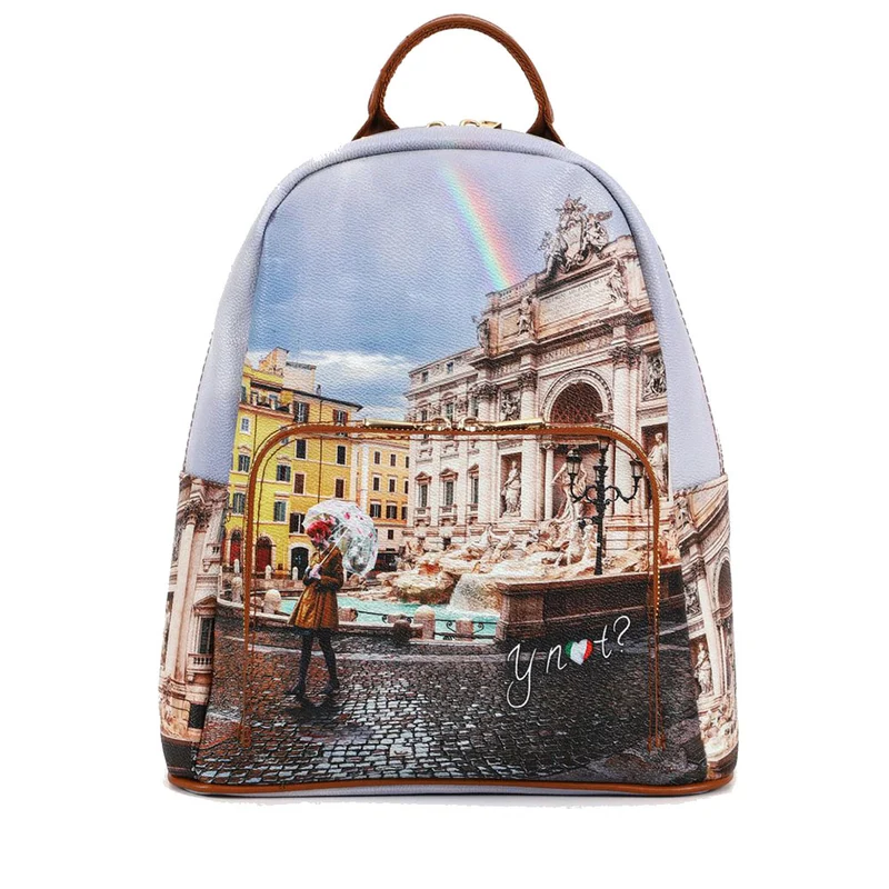 Zaino Donna Y NOT con Tasca Esterna YES-615 Rainbow Rome