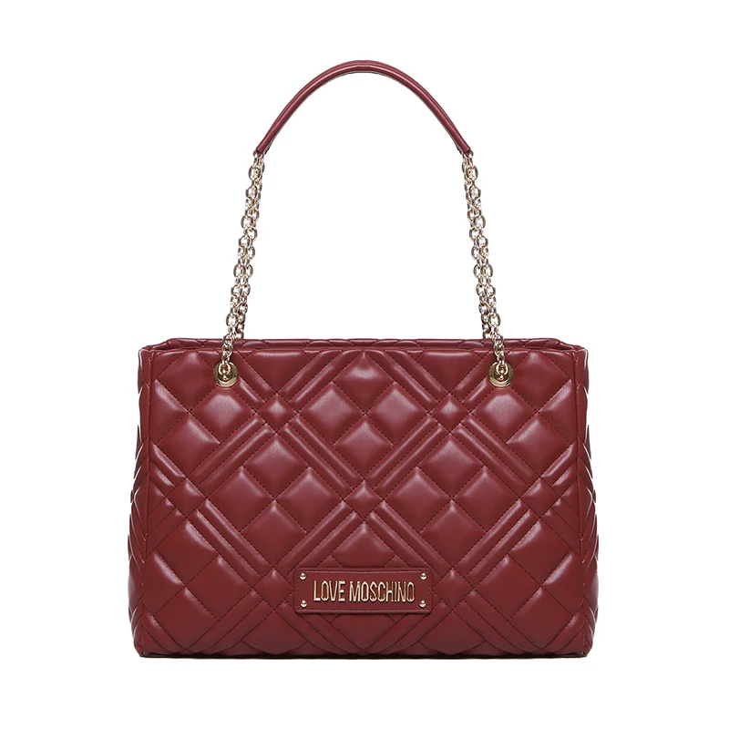 Shopping Bag Trapuntata LOVE MOSCHINO linea Quilted Bordeaux