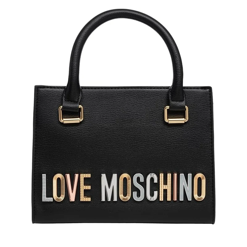Borsa Donna a Mano LOVE MOSCHINO linea Bold Love Lettering colore Nero