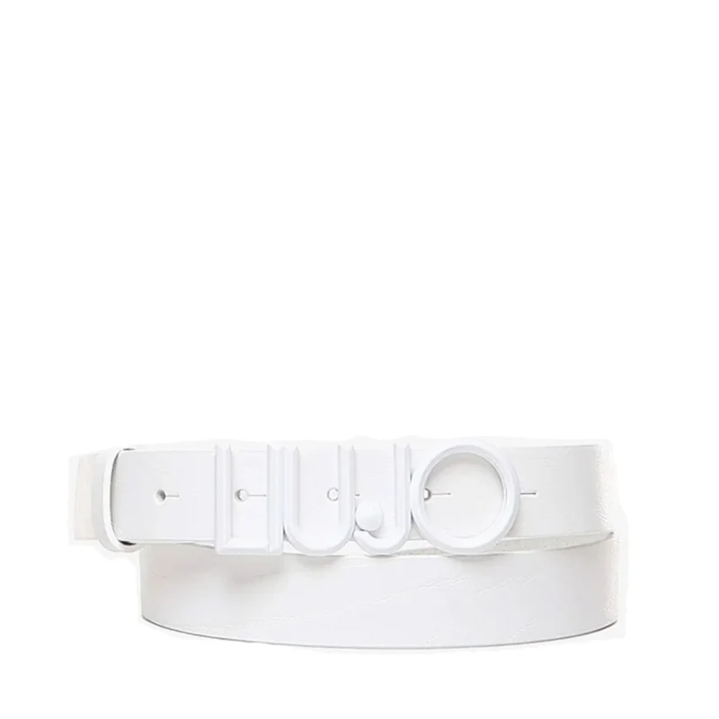 Cintura Donna h 2.5 cm LIU JO in Pelle Bianca