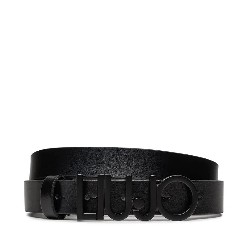 Cintura Donna h 2.5 cm LIU JO in Pelle Nera
