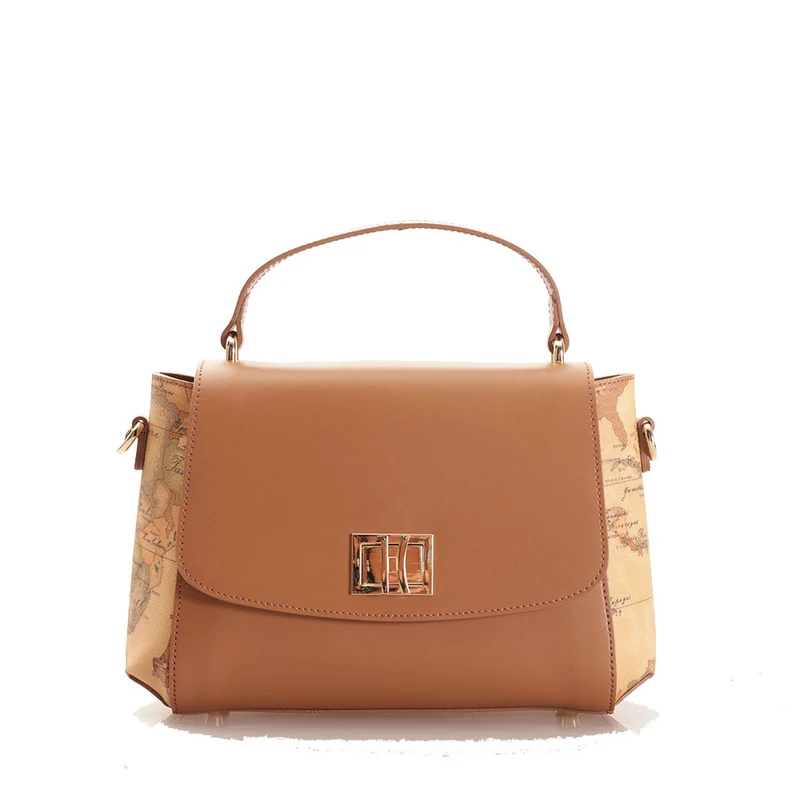 Borsa Donna a Tracolla 1A Classe Alviero Martini linea Elegance Avenue in Pelle color Cuoio LA02
