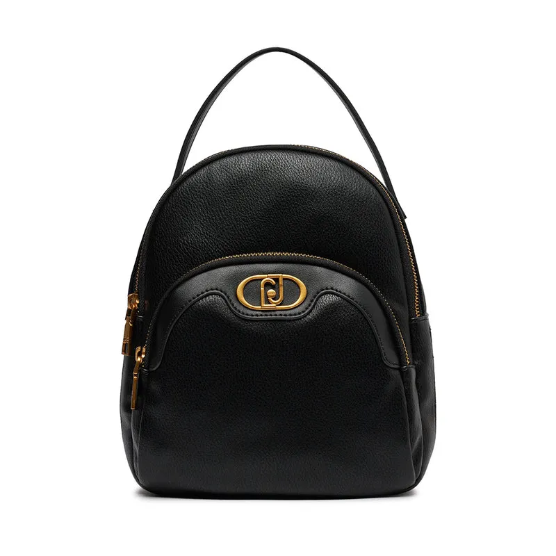 Zaino Donna LIU JO colore Nero con Bande Laterali Bicolor