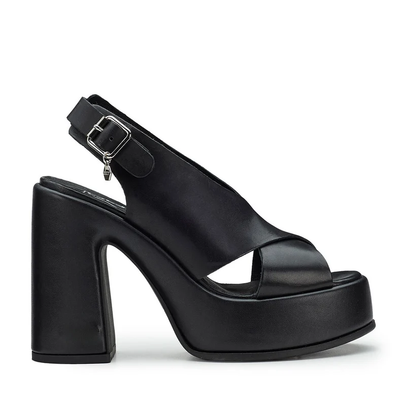 Sandali con Tacco CULT Bjork 430200 in Pelle Black