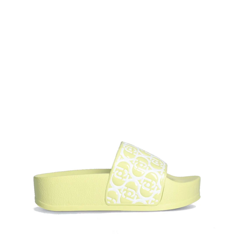 Ciabatte Platform Donna LIU JO Mykonos 01 in Gomma con Fascia Logata Light Green