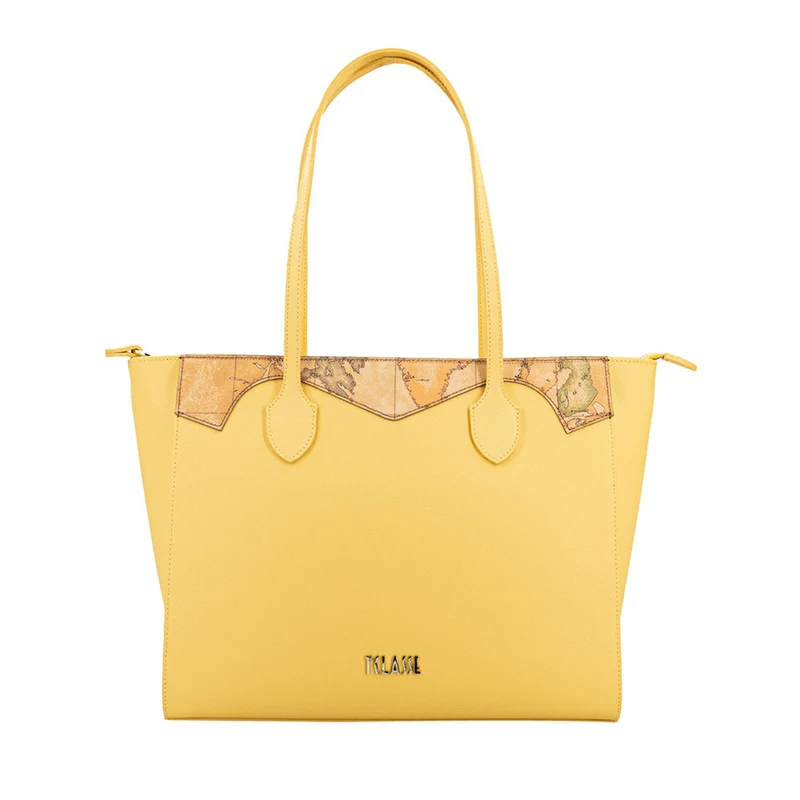 Shopping Bag Grande 1A Classe Alviero Martini linea Florida City Giallo Oro GZ51