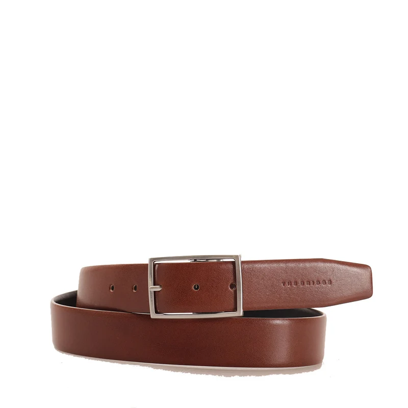 Cintura Uomo Double Face THE BRIDGE in Pelle Marrone e Nero 110cm linea Brunelleschi