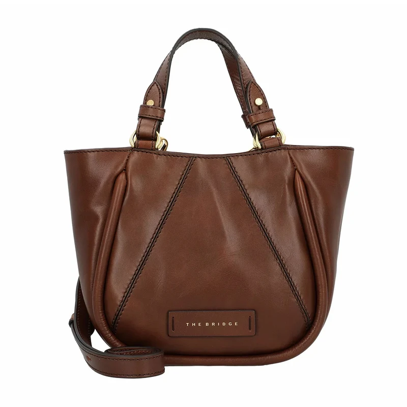 Borsa Donna a Mano con Tracolla THE BRIDGE linea Brigida in Pelle Marrone