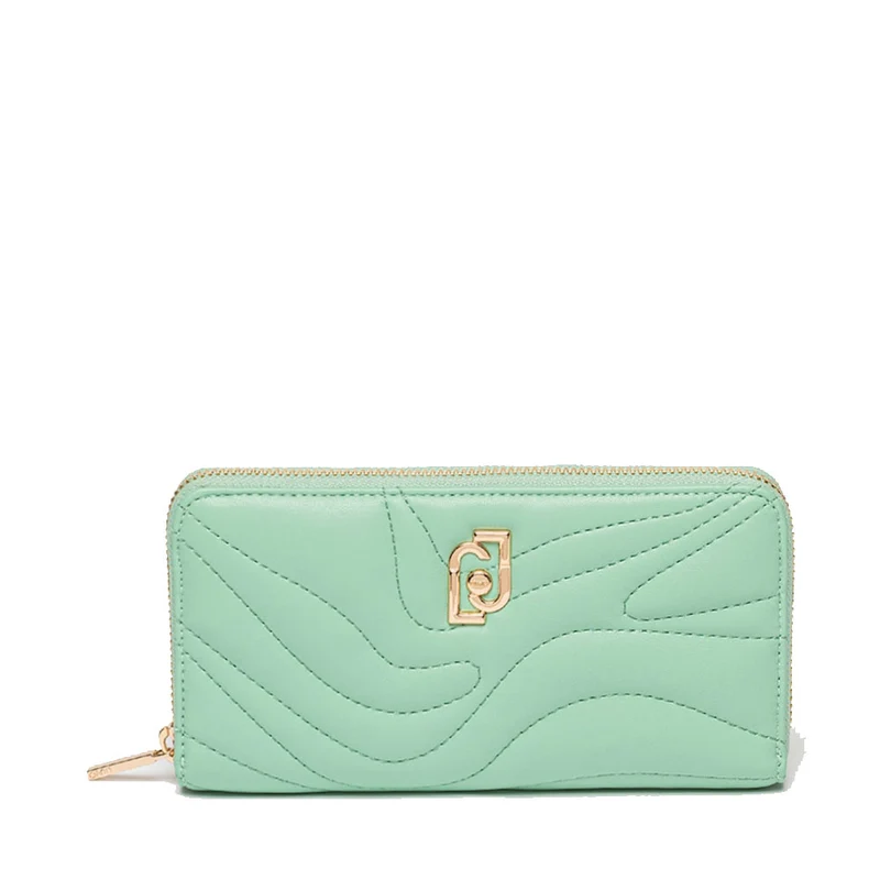Portafoglio Donna Zip Around LIU JO Trapuntato Dust Jade
