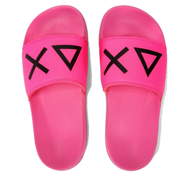 Ciabatte da Donna SUN68 Linea Slippers Logo Colore Fuxia Fluo - X34203