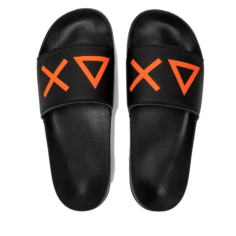 Ciabatte da Uomo SUN68 Linea Slippers Logo Colore Nero - X34103