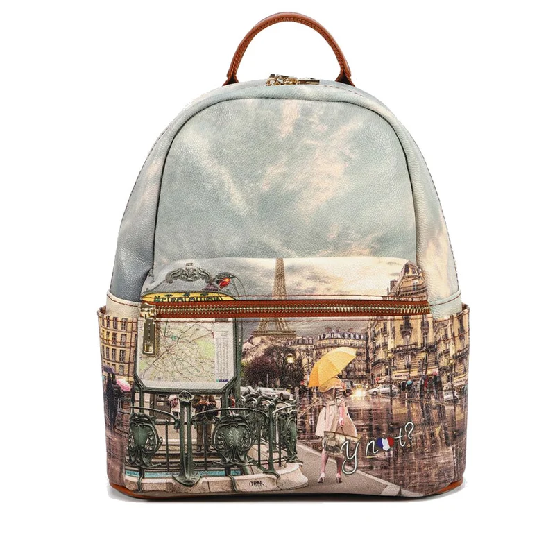 Zaino Donna Piccolo Y NOT con Tasca Esterna YES-380 Metrò Paris