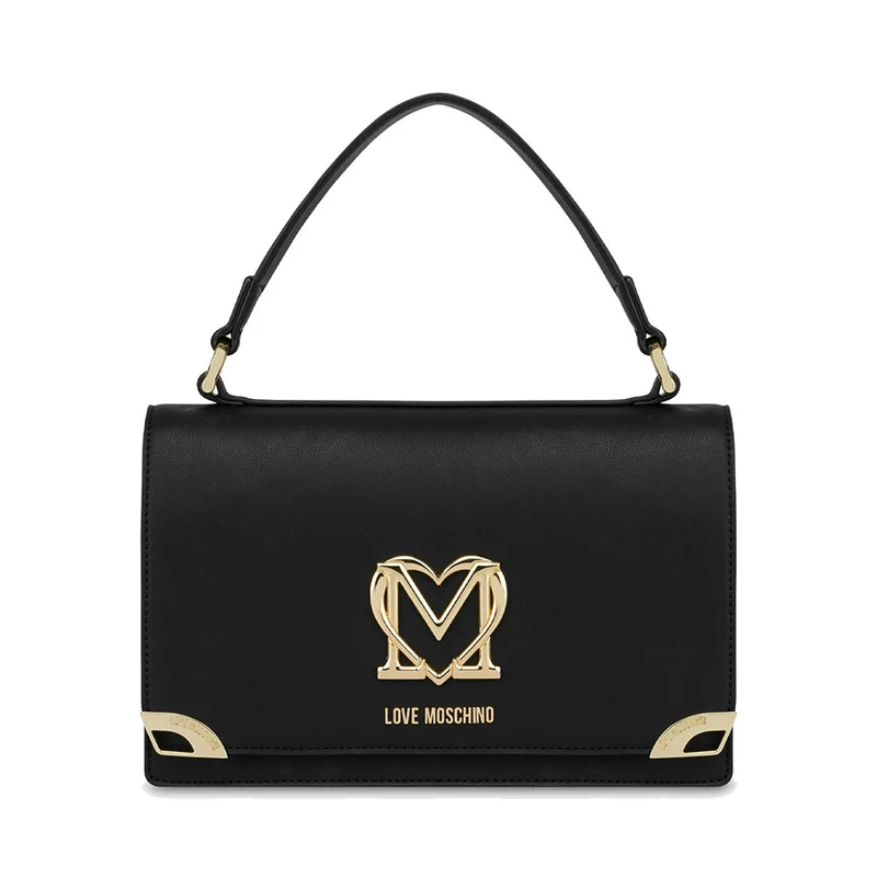 Borsa Donna a Mano e a Spalla LOVE MOSCHINO Nera con Foulard