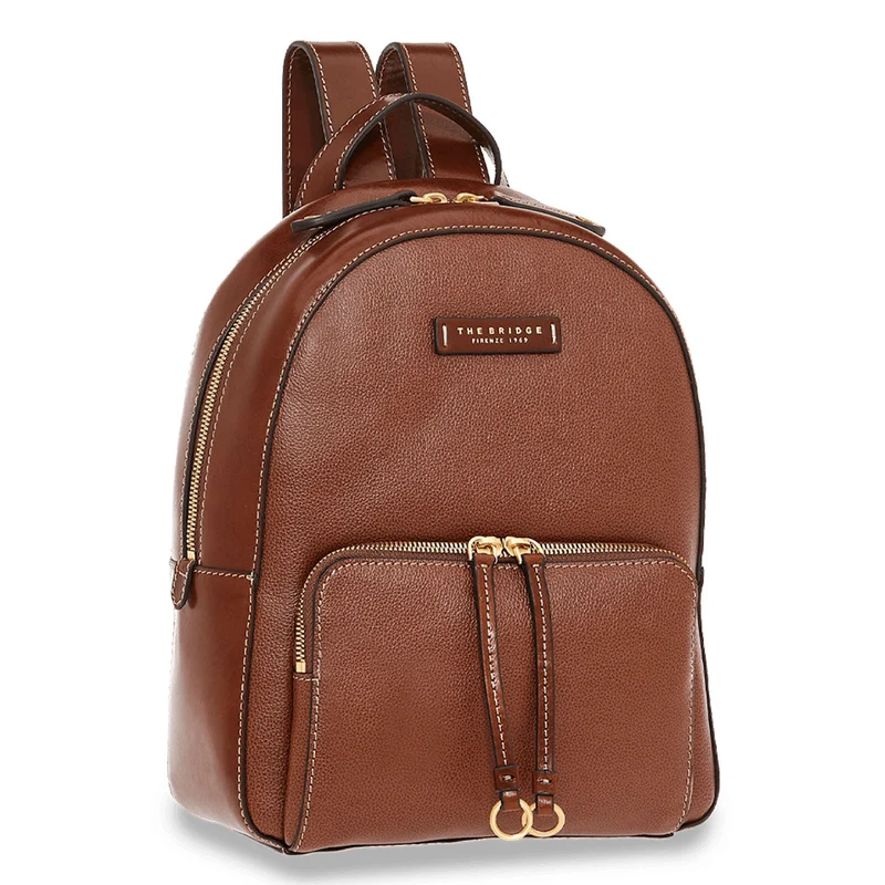Zaino Donna THE BRIDGE linea Carlotta in Pelle Marrone