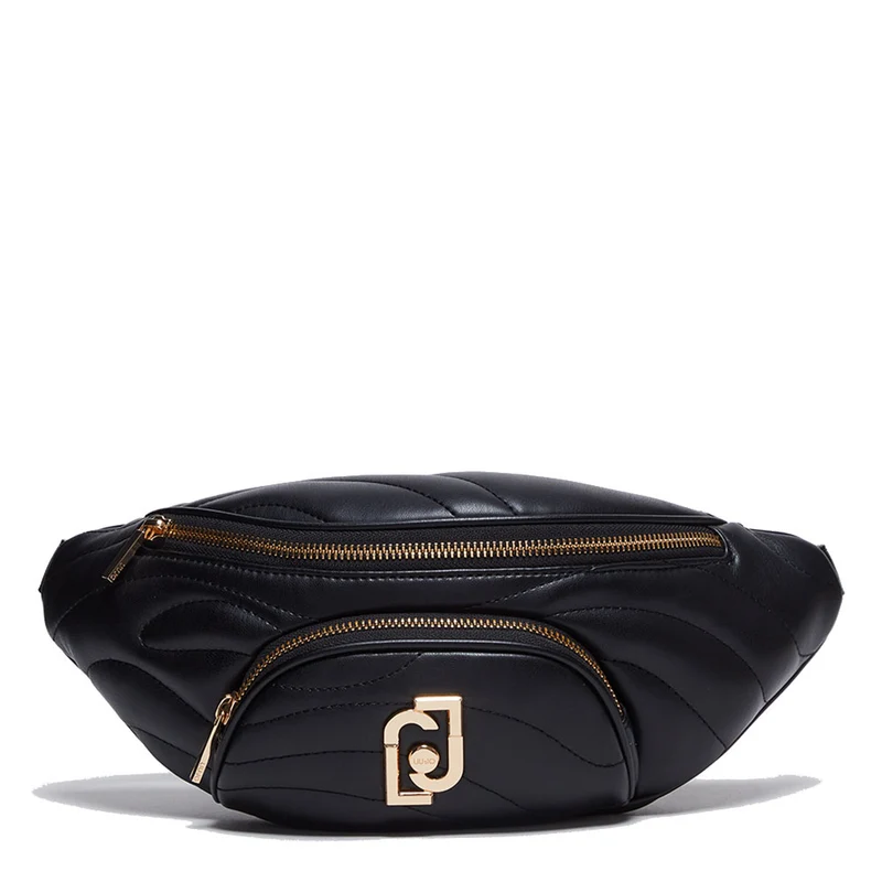 Marsupio Donna LIU JO Better Trapuntato Nero con Charm