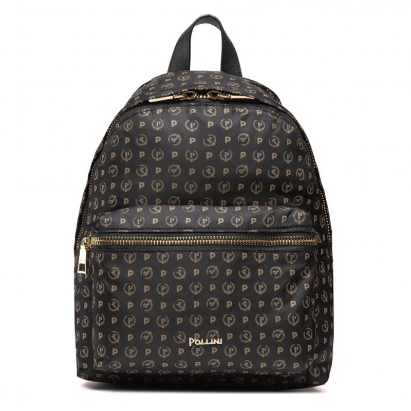 Zaino Donna POLLINI Linea Heritage in Tessuto Soft Nero