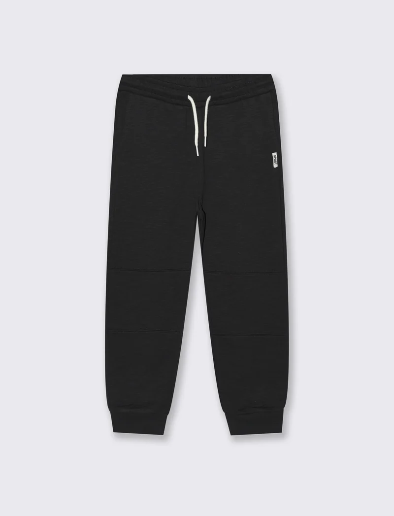 JOGGER COMFORT IN SLUB - Nero
