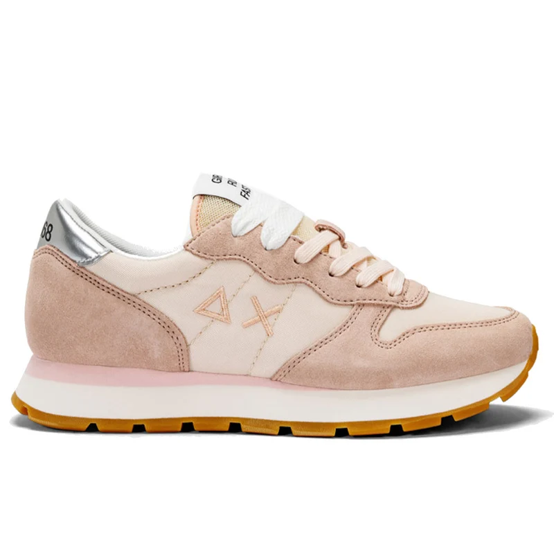 Scarpe Donna Sun68 Sneakers Ally Gold Silver Colore Porcellana - Z34202