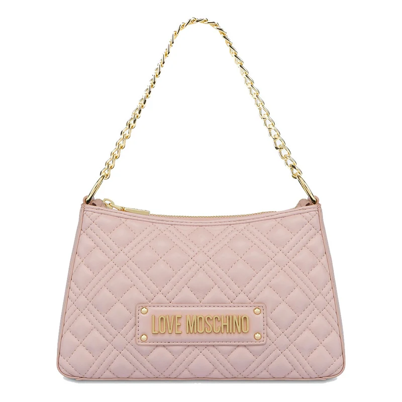 Borsa Donna Hobo a Spalla LOVE MOSCHINO linea Shiny Quilted color Cipria JC4135