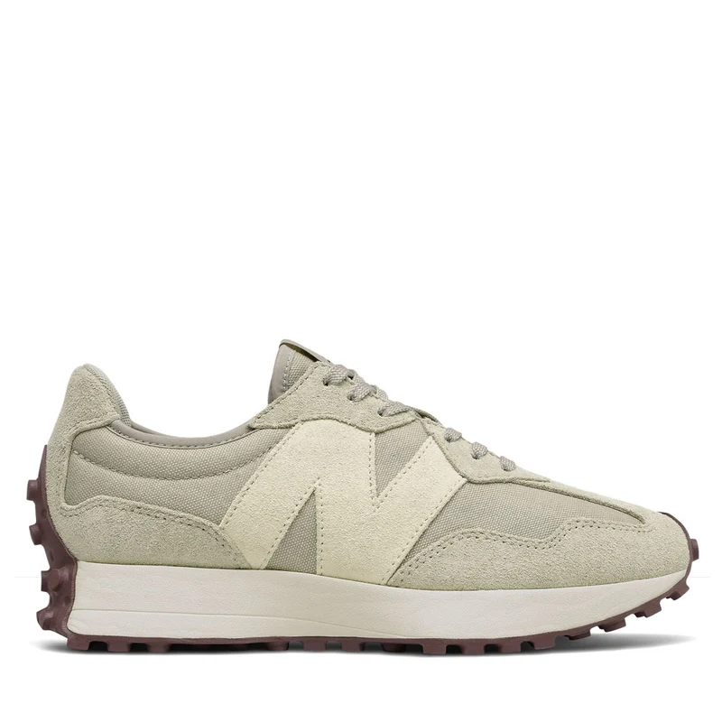 Scarpe Donna NEW BALANCE Sneakers 327 in Suede e Nylon colore Grey Oak