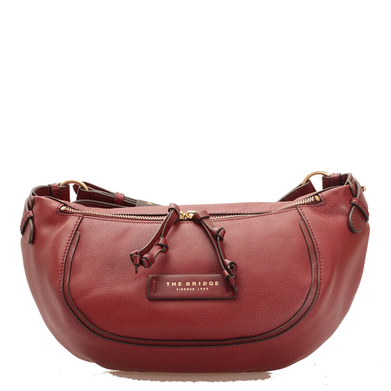 Marsupio Donna THE BRIDGE linea Domitilla in Pelle Bordeaux