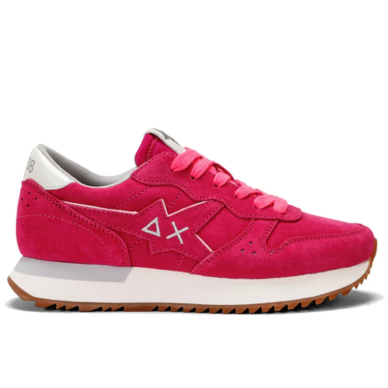 Scarpe Donna Sun68 Sneakers Stargirl Suede Colore Fuxia - Z43213