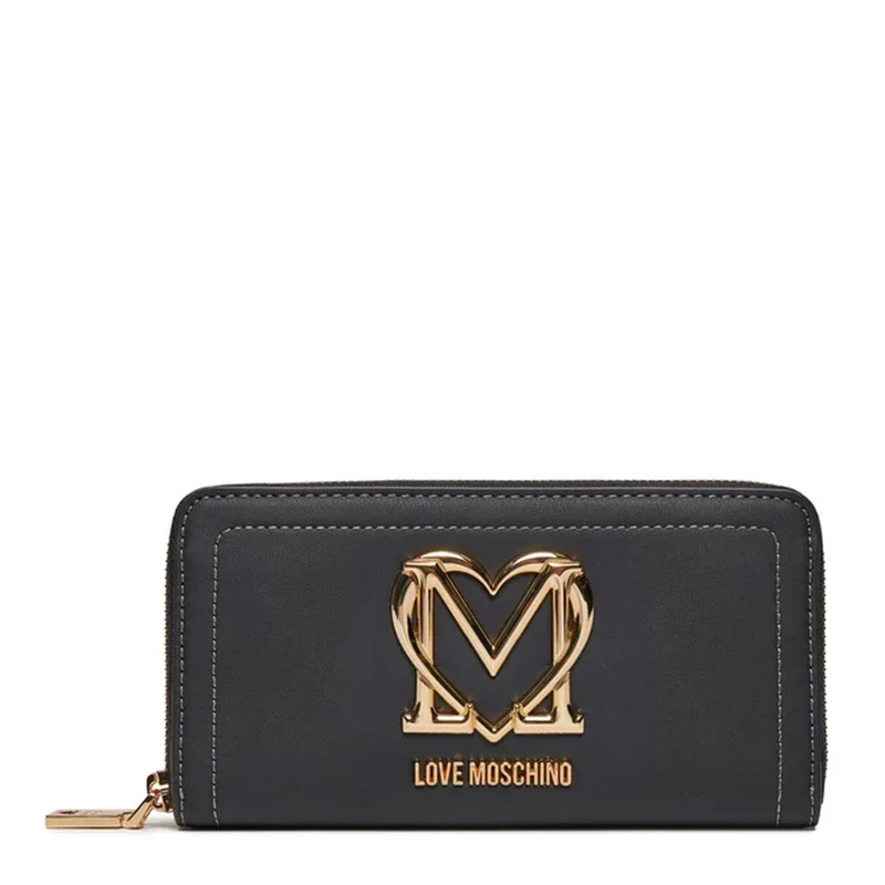 Portafoglio Donna Zip Around LOVE MOSCHINO colore Nero JC5721