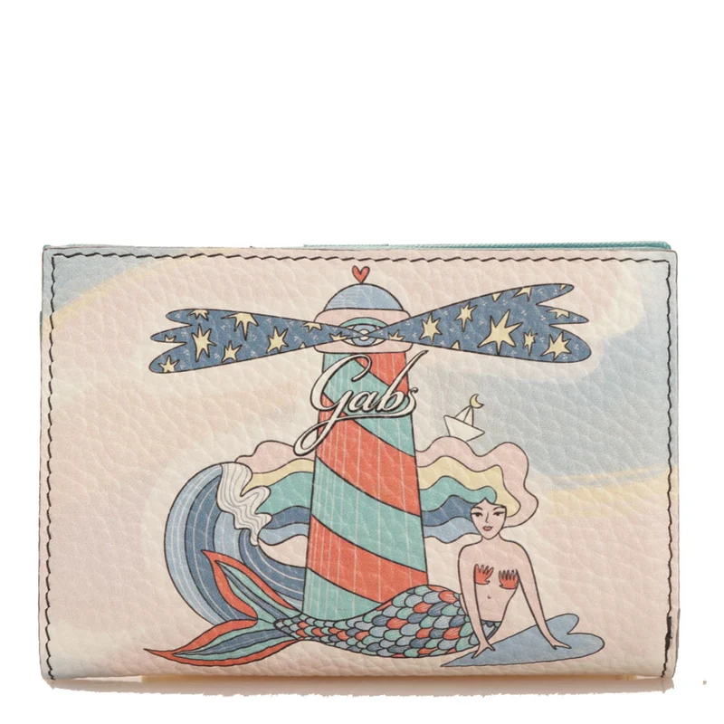 Portafoglio Donna con Bottone GABS Gmoney14 Lab in Pelle stampa Segui La Tua Luce
