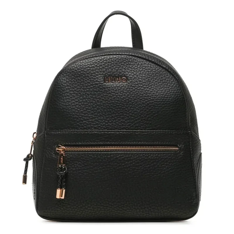 Zaino Donna LIU JO Better Ecosostenibile Effetto Bottalato Nero AF3161