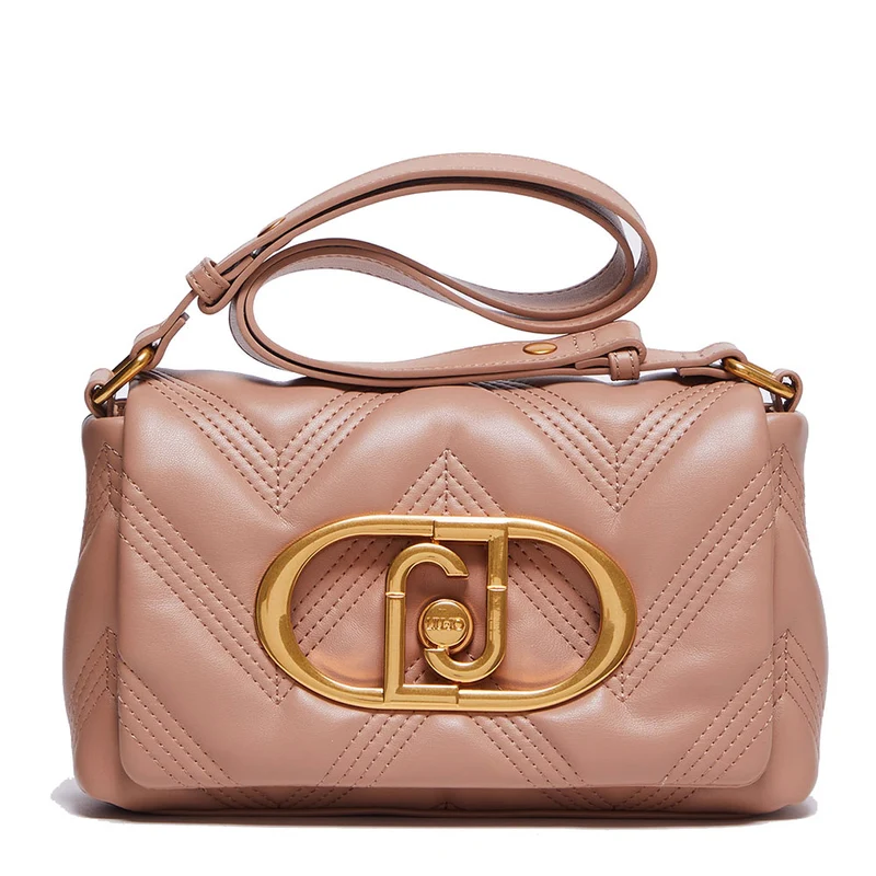 Borsa Donna a Spalla LIU JO Ecosostenibile Matelassè color Cammello AF3413
