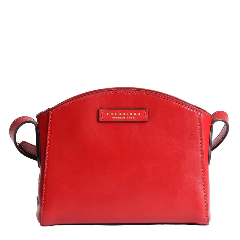 Borsa Donna a Tracolla THE BRIDGE linea Costanza in Pelle Rossa