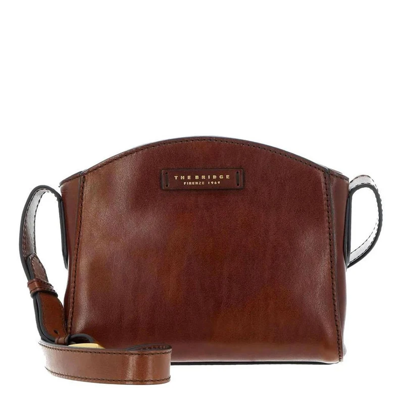 Borsa Donna a Tracolla THE BRIDGE linea Costanza in Pelle Marrone