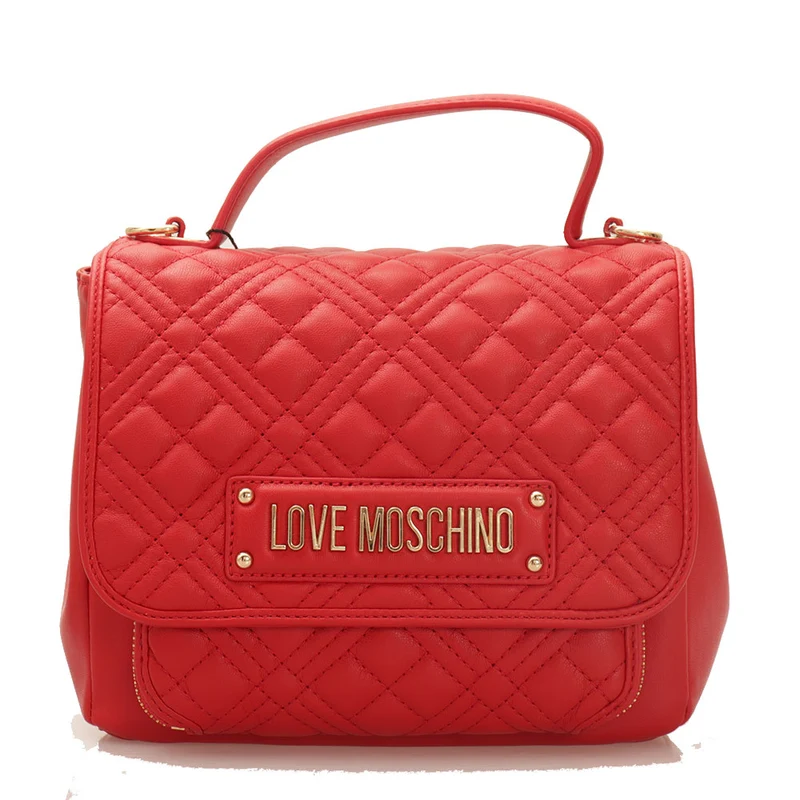Borsa Donna a Mano LOVE MOSCHINO linea Shiny Quilted colore Rosso JC4010