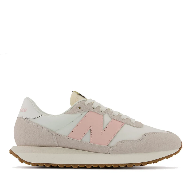 Scarpe Donna NEW BALANCE Sneakers 237 in Suede e Nylon colore Sea Salt e Pink Haze