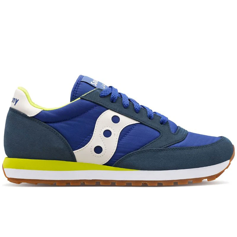 Scarpe Uomo Saucony Sneakers Jazz Original Navy Blue - Lime