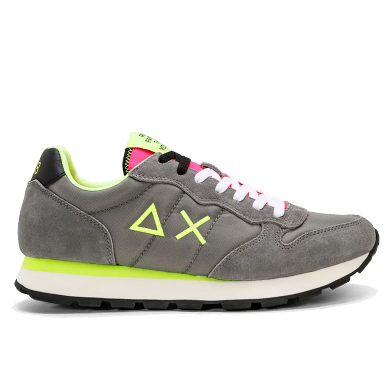 Scarpe Uomo Sun68 Sneakers Tom Fluo Grigio Medio - Z32102