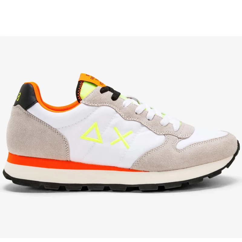 Scarpe Uomo Sun68 Sneakers Tom Fluo Bianco - Z32102