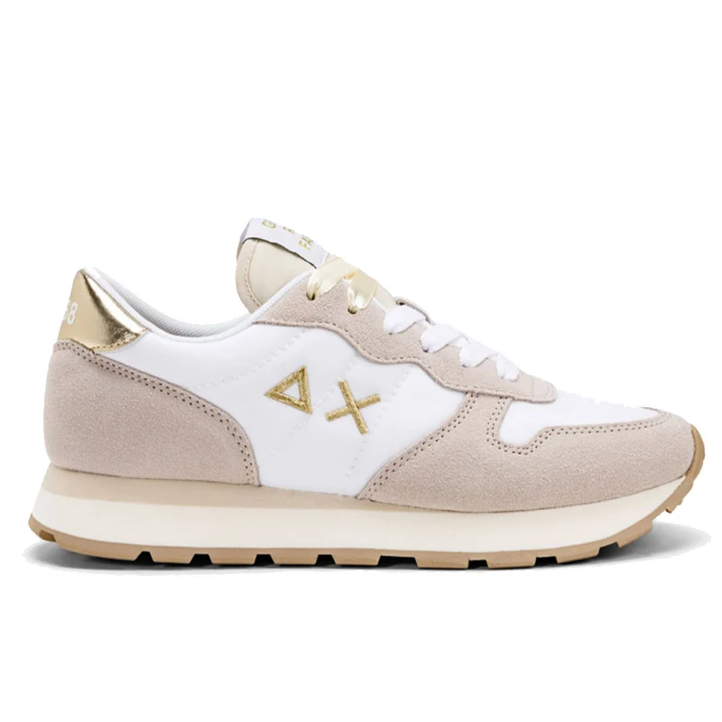 Scarpe Donna Sun68 Sneakers Ally Gold Colore Bianco