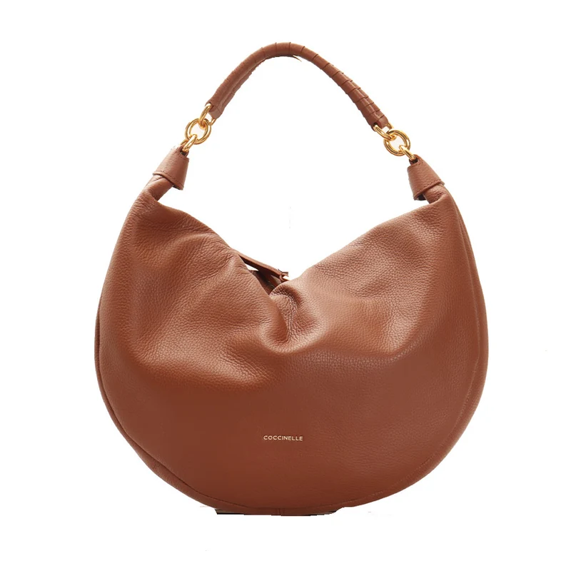 Borsa Donna a Spalla COCCINELLE in Pelle Linea Maelody Colore Brule Misura Media