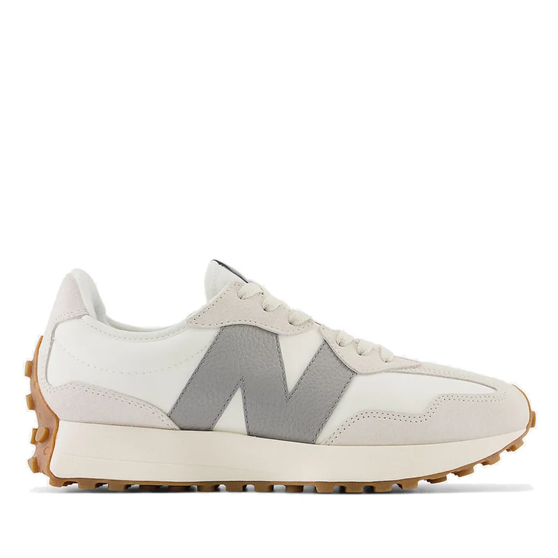 Scarpe Unisex NEW BALANCE Sneakers 327 in Pelle colore Moonbeam e Shadow Grey