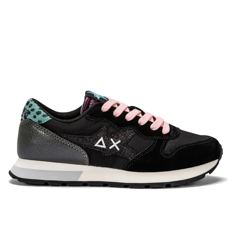 Scarpe Sun68 Sneakers Girl's Stargirl Glitter Logo Teen Colore Nero - Z43410T