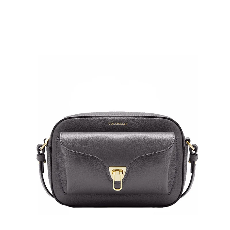 Borsa Donna a Tracolla COCCINELLE in Pelle Ardesia linea Beat Soft Misura Media