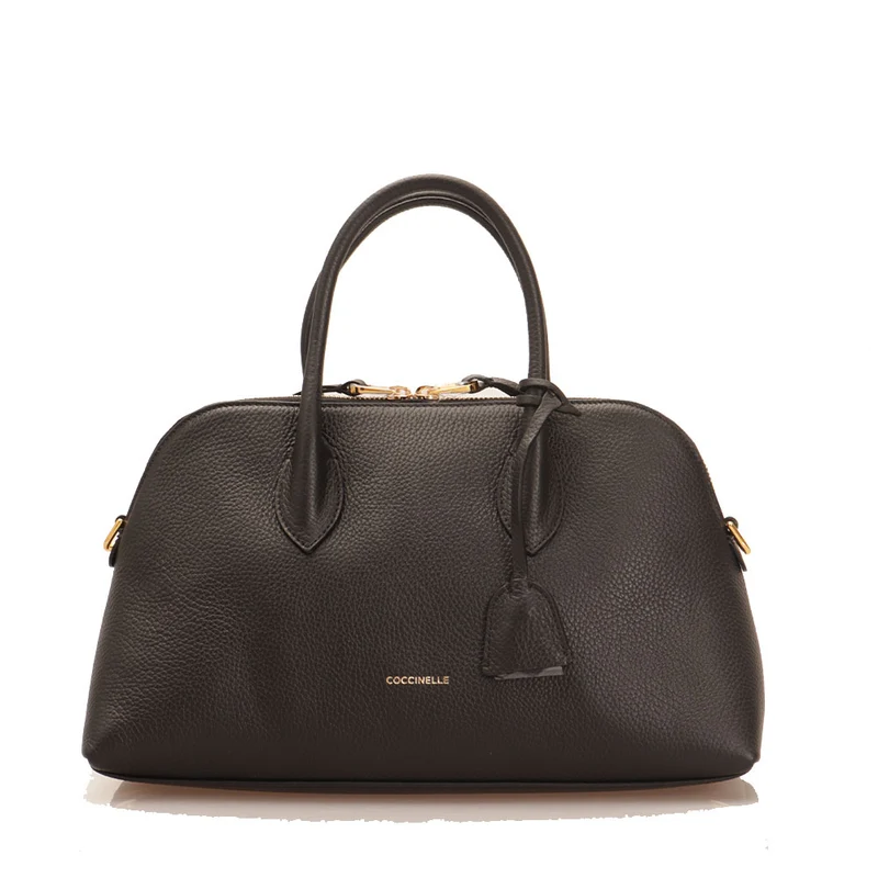 Borsa Donna a Mano con Tracolla COCCINELLE in Pelle Nera linea Gladys